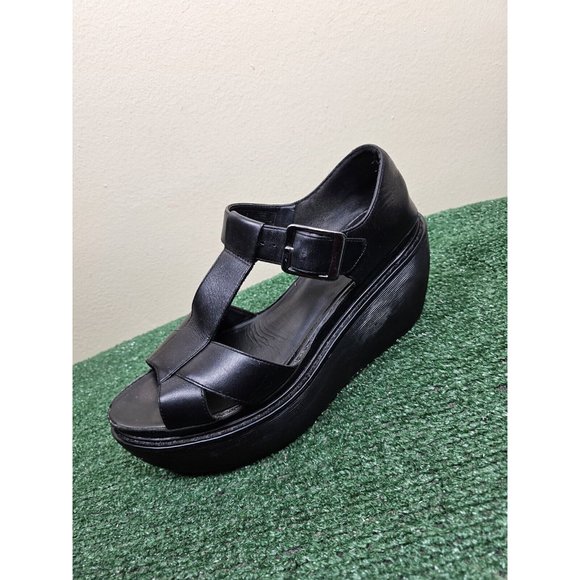 Dr. Martens Adaya Women's Platform Wedge Cross Strap Sandals Black Size 10 - Picture 10 of 12